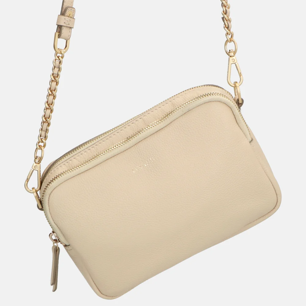 Loulou Essentiels Emilie crossbody tas beige bij Duifhuizen