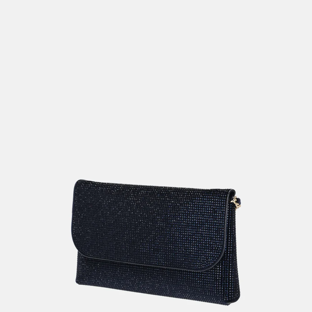 Flora & Co clutch strass blue bij Duifhuizen