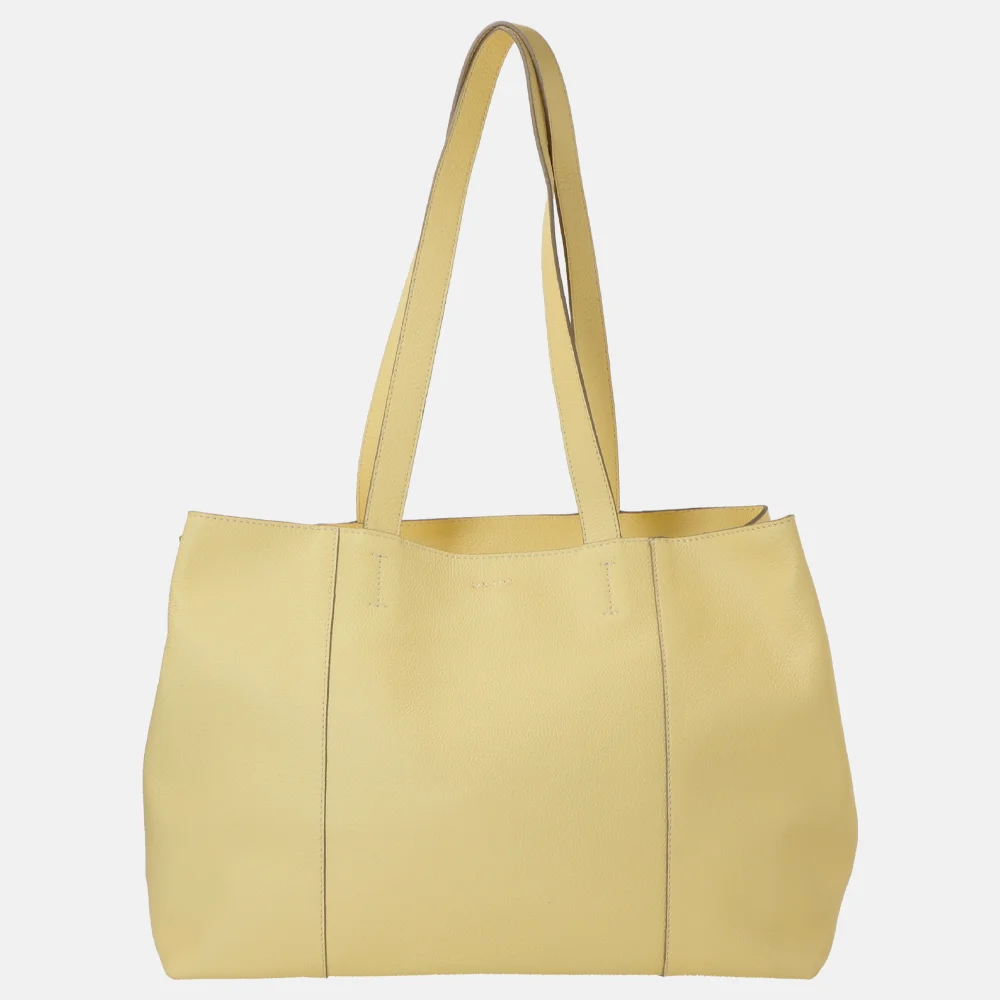 Loulou Essentiels Valerie shopper sorbet yellow bij Duifhuizen