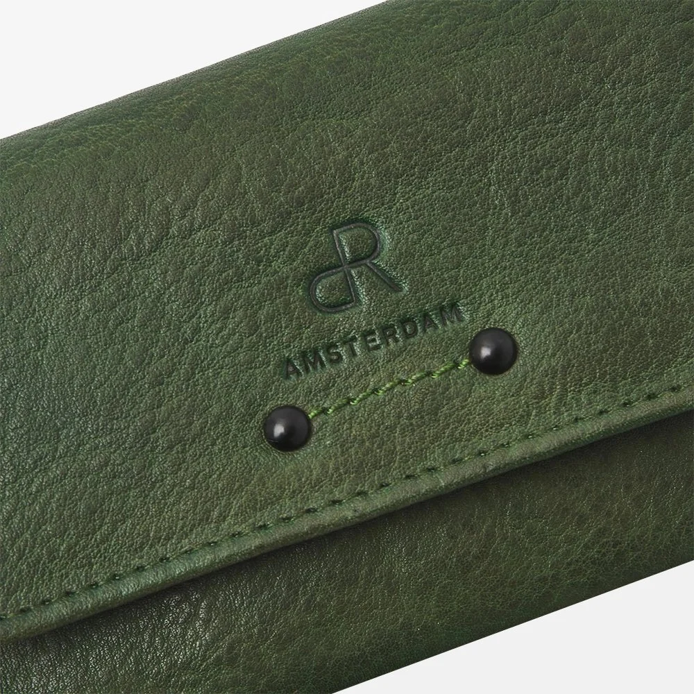 dR Amsterdam portemonnee green bij Duifhuizen