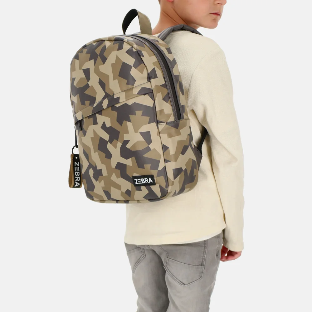 Zebra Trends kinderrugzak camouflage print bij Duifhuizen