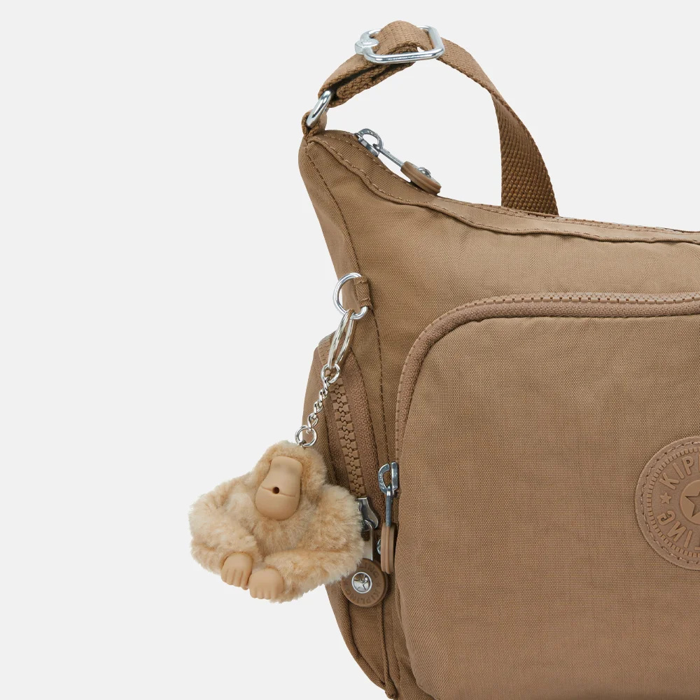 Kipling Gabb schoudertas S early tan bij Duifhuizen
