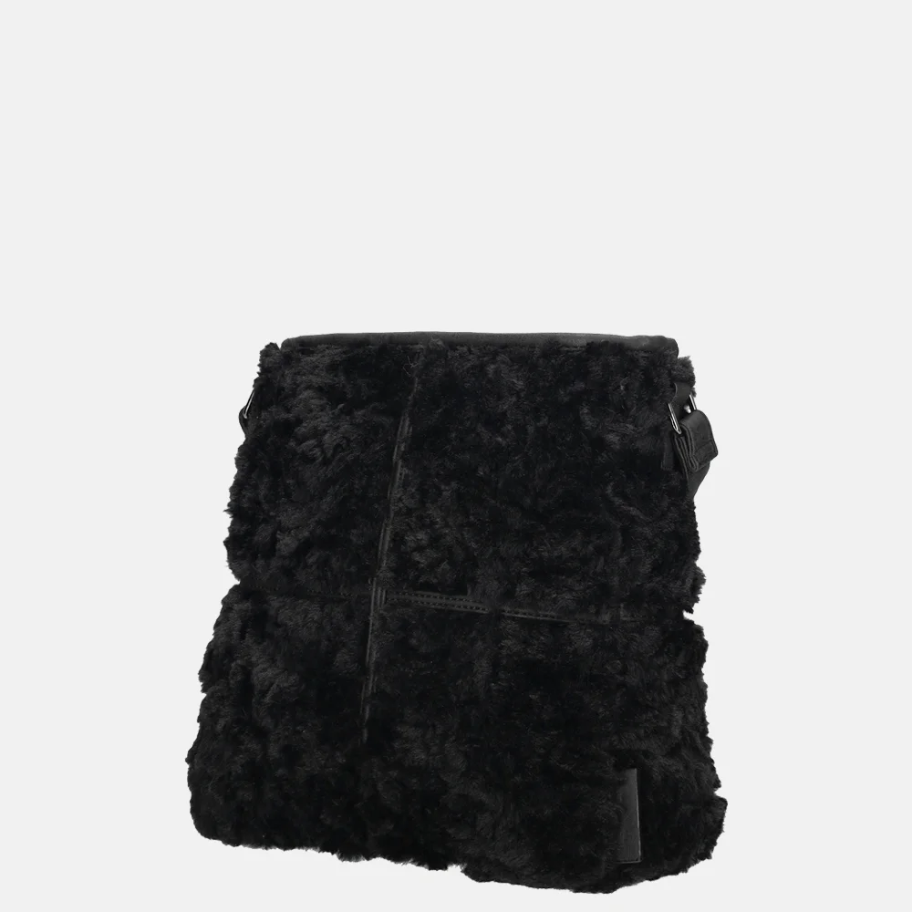 Enrico Benetti Fay crossbody tas teddy zwart bij Duifhuizen
