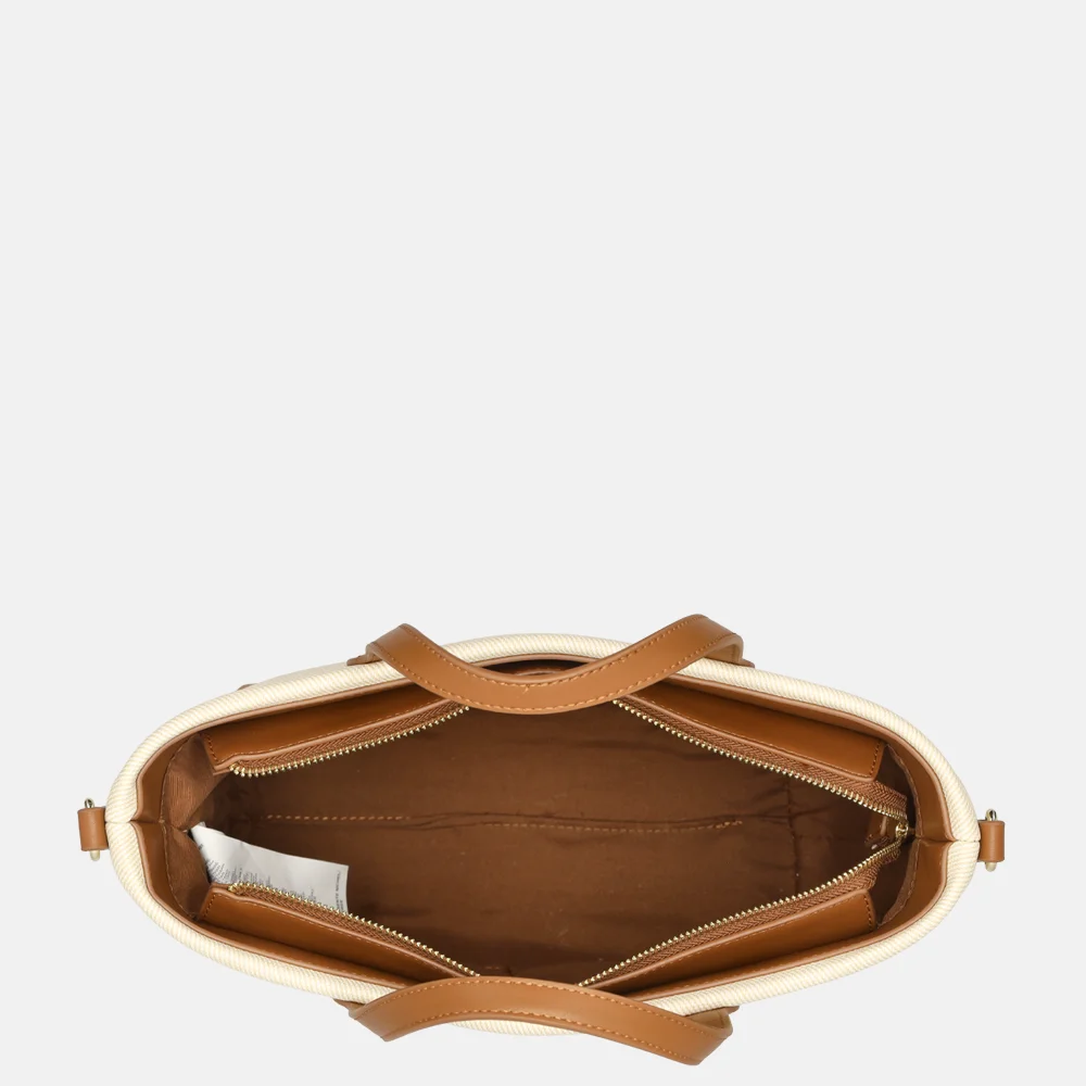 Valentino Bags Atena Re handtas naturale/cuoi bij Duifhuizen