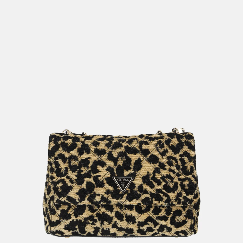 Guess Giully II flap crossbody tas leopard bij Duifhuizen