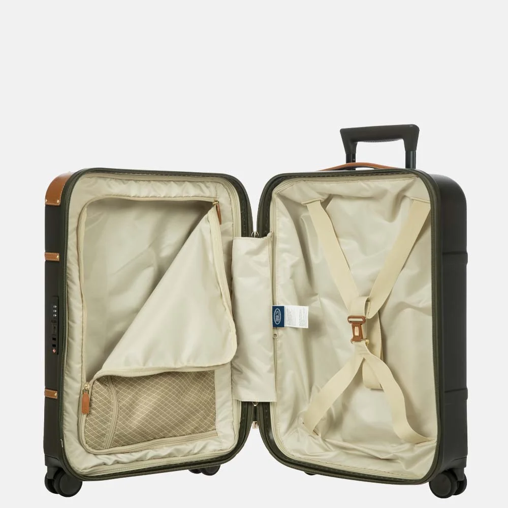 Bric's Bellagio trolley handbagage koffer 55 cm olive bij Duifhuizen