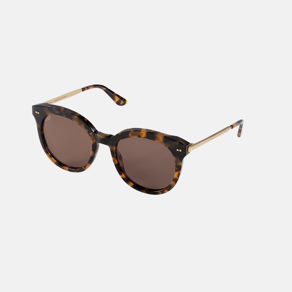 Kapten & Son Paris zonnebril amber tortoise brown bij Duifhuizen