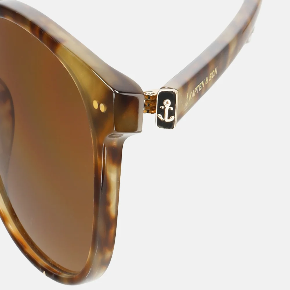 Kapten & Son Nairobi zonnebril havana tortoise brown bij Duifhuizen