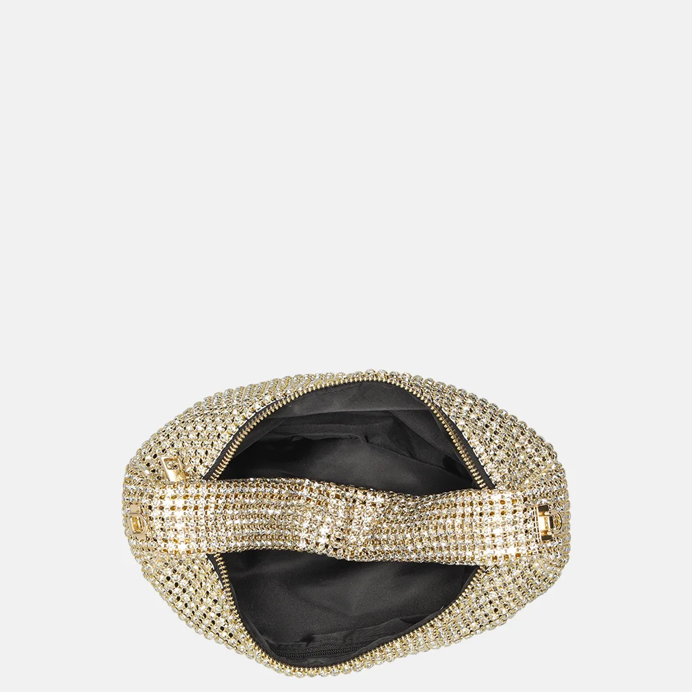 Firenze strass buideltje handtas gold bij Duifhuizen