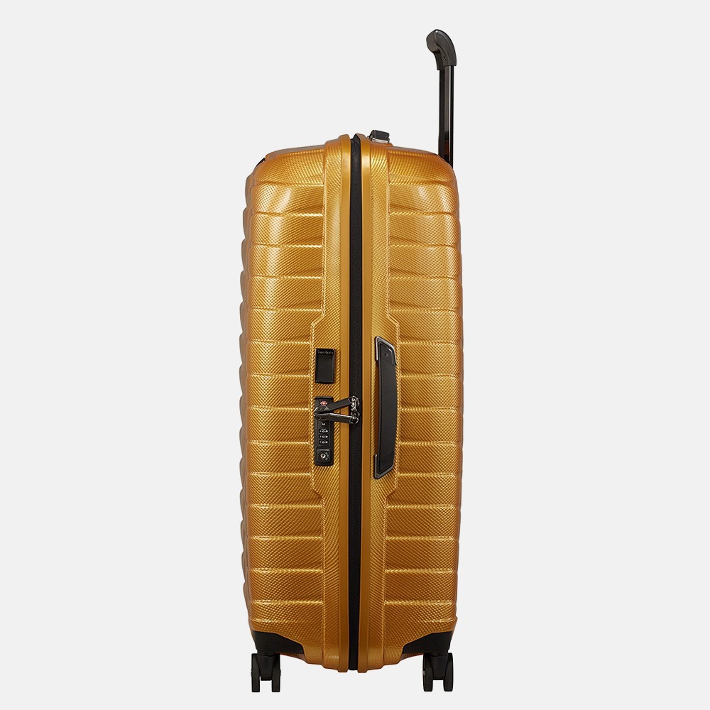 Samsonite Proxis spinner 75 cm honey gold bij Duifhuizen