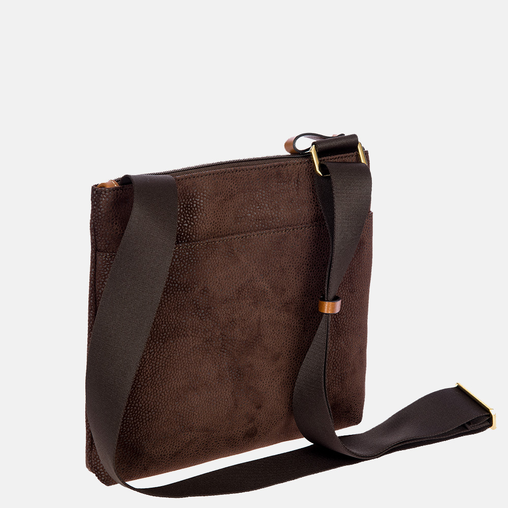 Bric's Life Emma schoudertas brown tabac bij Duifhuizen