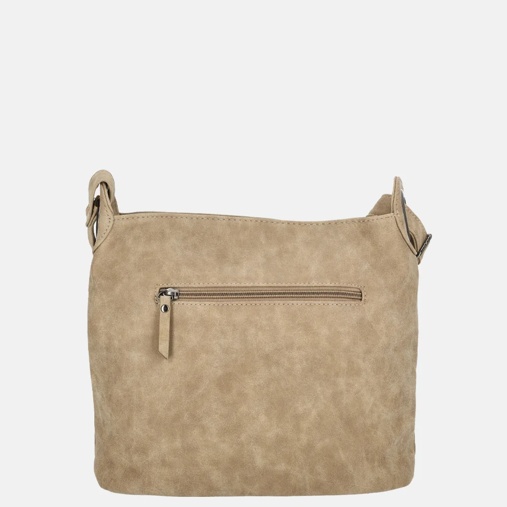 Enrico Benetti Josie crossbody tas middentaupe bij Duifhuizen