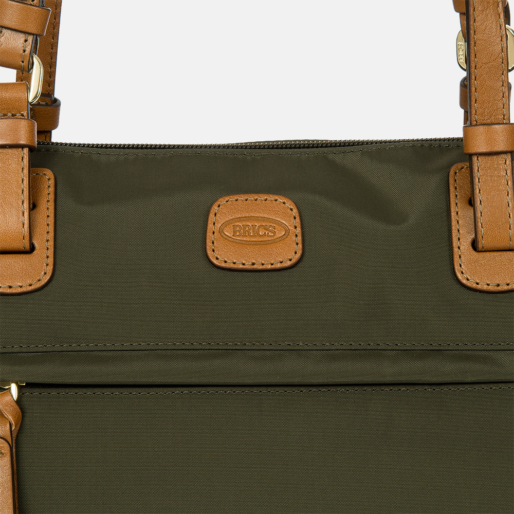 Bric's X-bag shopper olive bij Duifhuizen