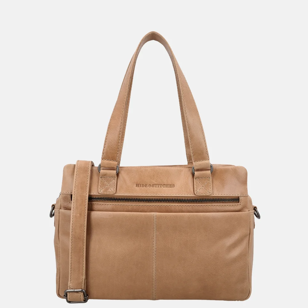 Hide & Stitches Porto handtas taupe