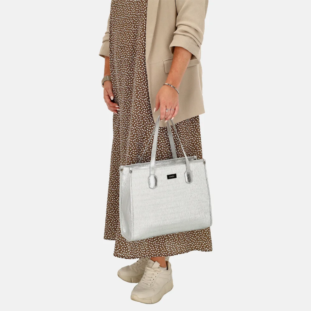 Charm London Kingsway shopper zilver bij Duifhuizen