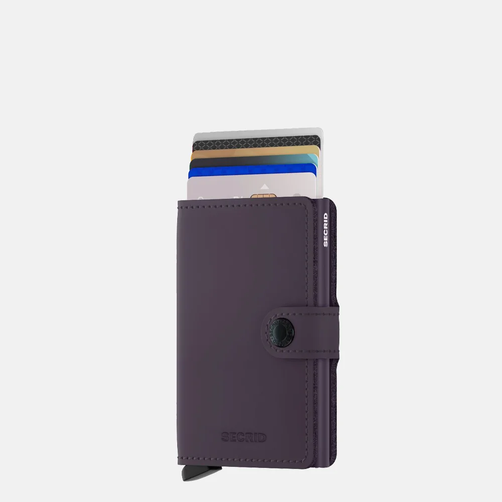 Secrid Miniwallet matte dark purple bij Duifhuizen