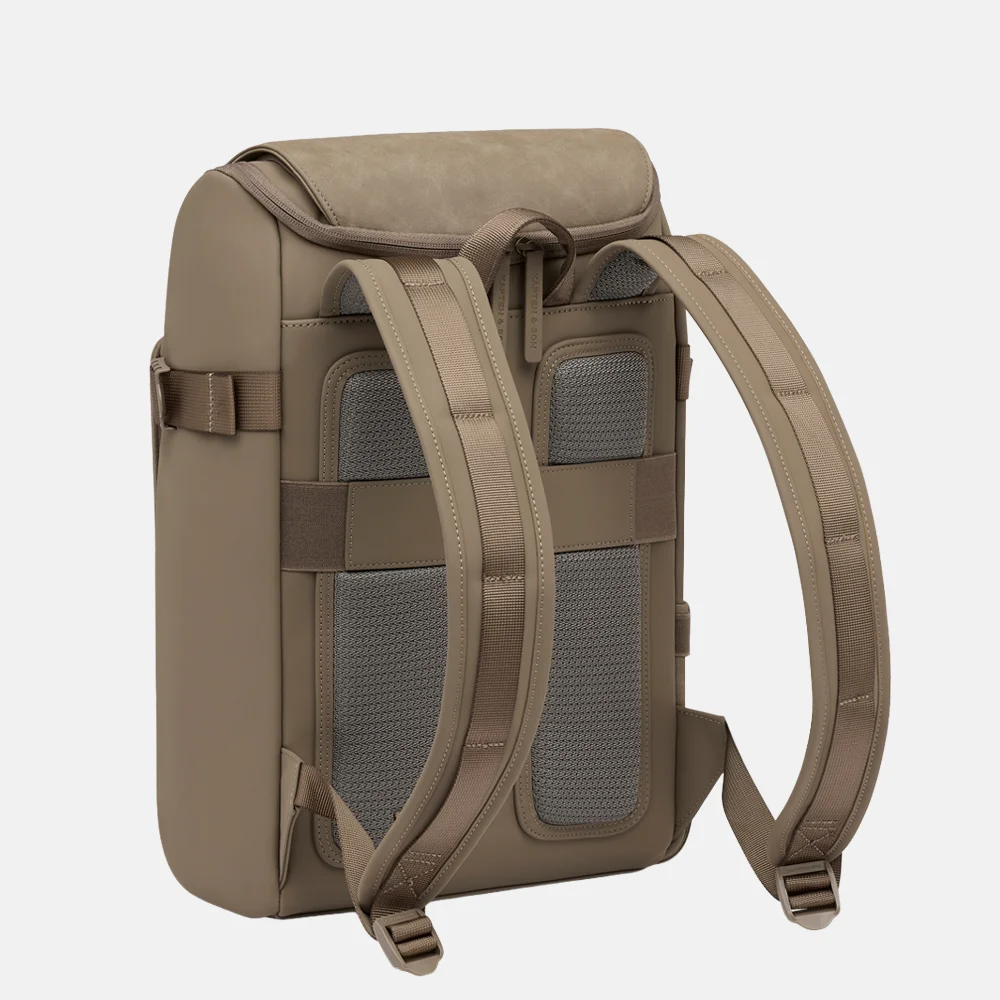 Kapten & Son Bali laptoprugzak M 15 inch walnut bij Duifhuizen