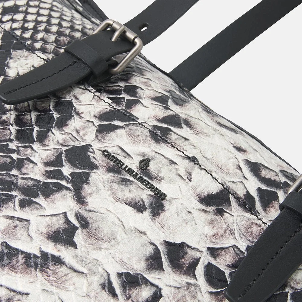 Castelijn en Beerens Verona Python limited edition laptoptas 15.6 inch python bij Duifhuizen