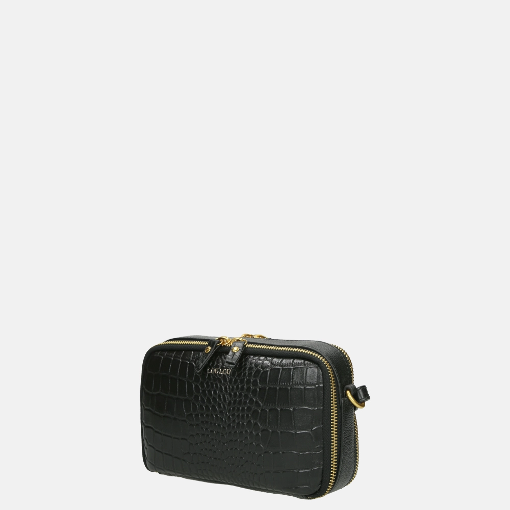 Loulou Essentiels Ally crossbody tas black bij Duifhuizen