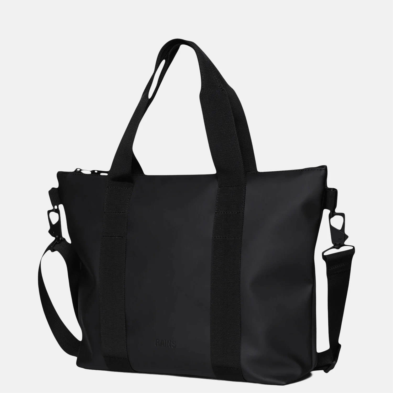 Rains Tote Bag shopper black bij Duifhuizen