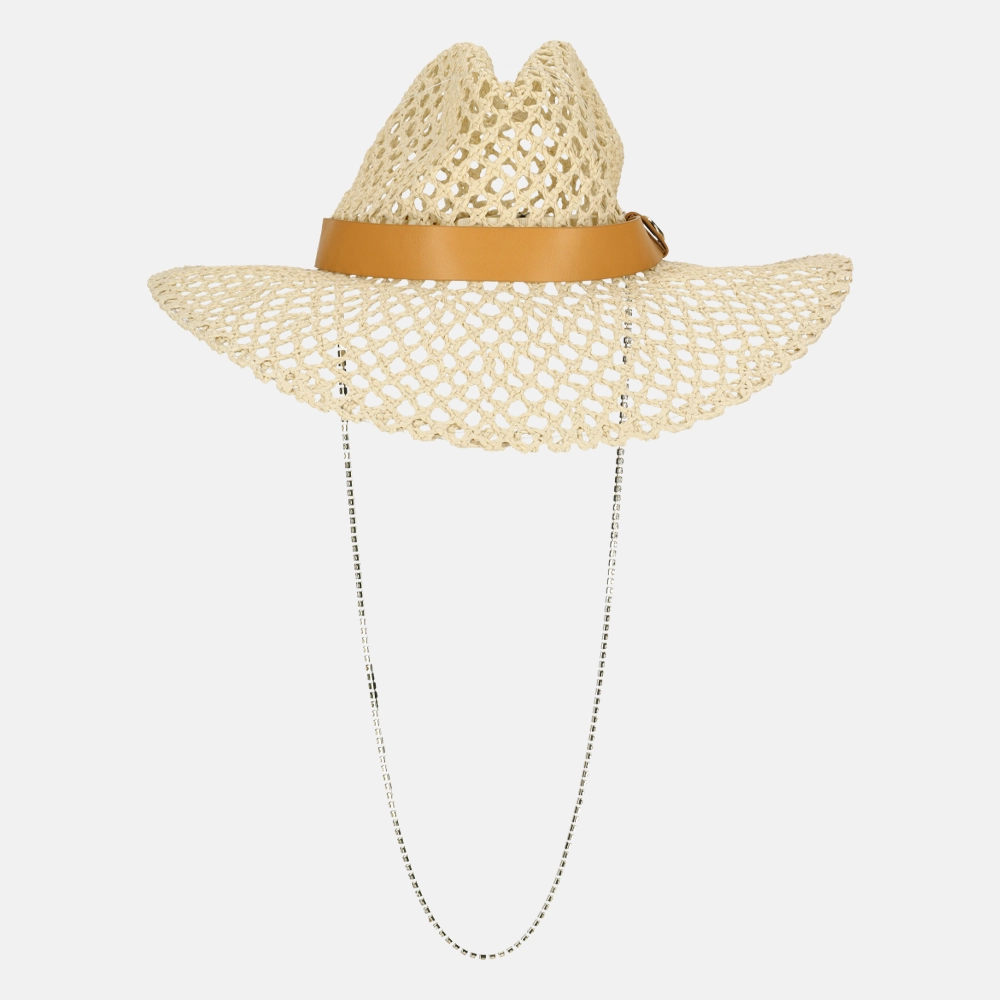 Guess Fedora muts/pet nat natural bij Duifhuizen