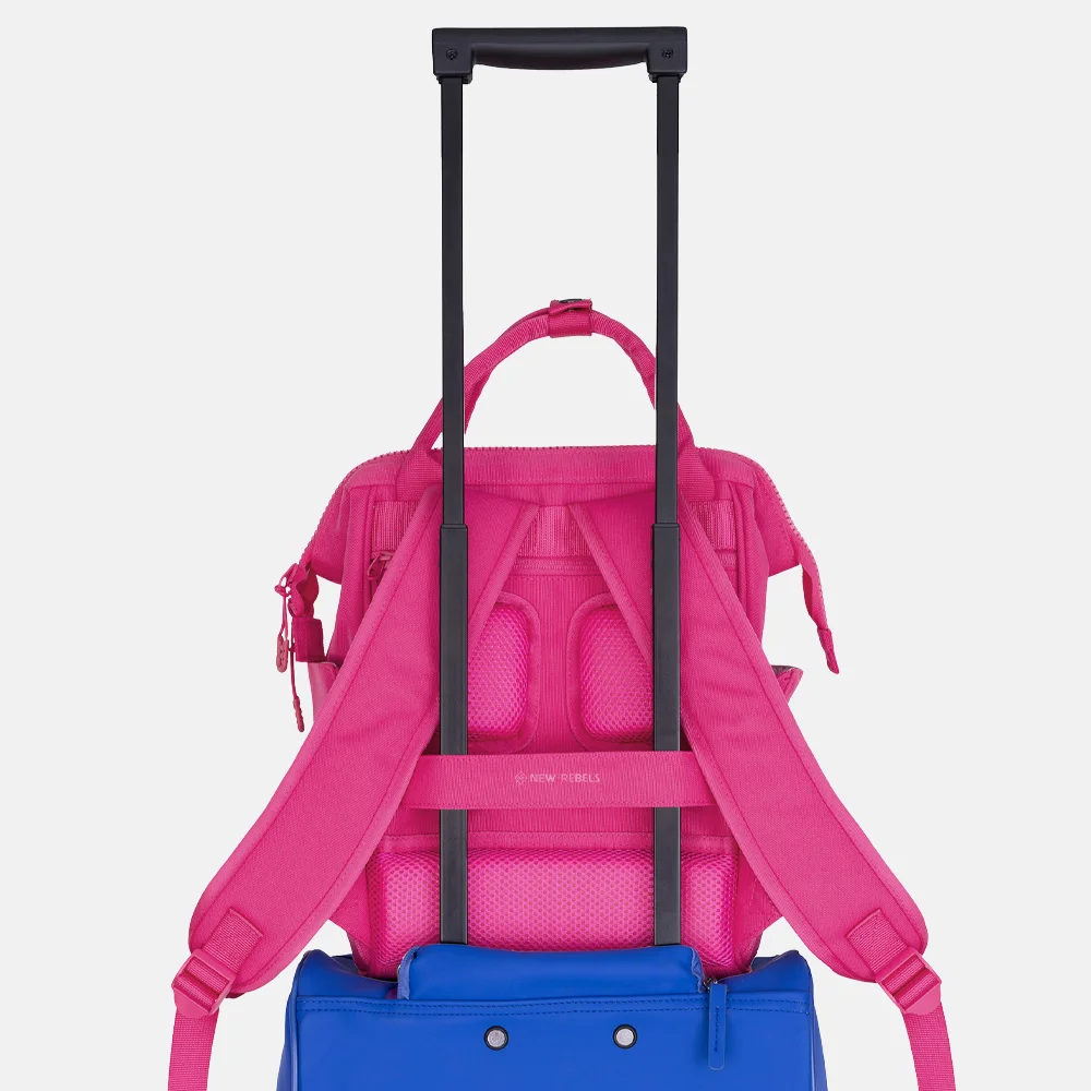 New Rebels Weverly rugzak S ultra pink bij Duifhuizen