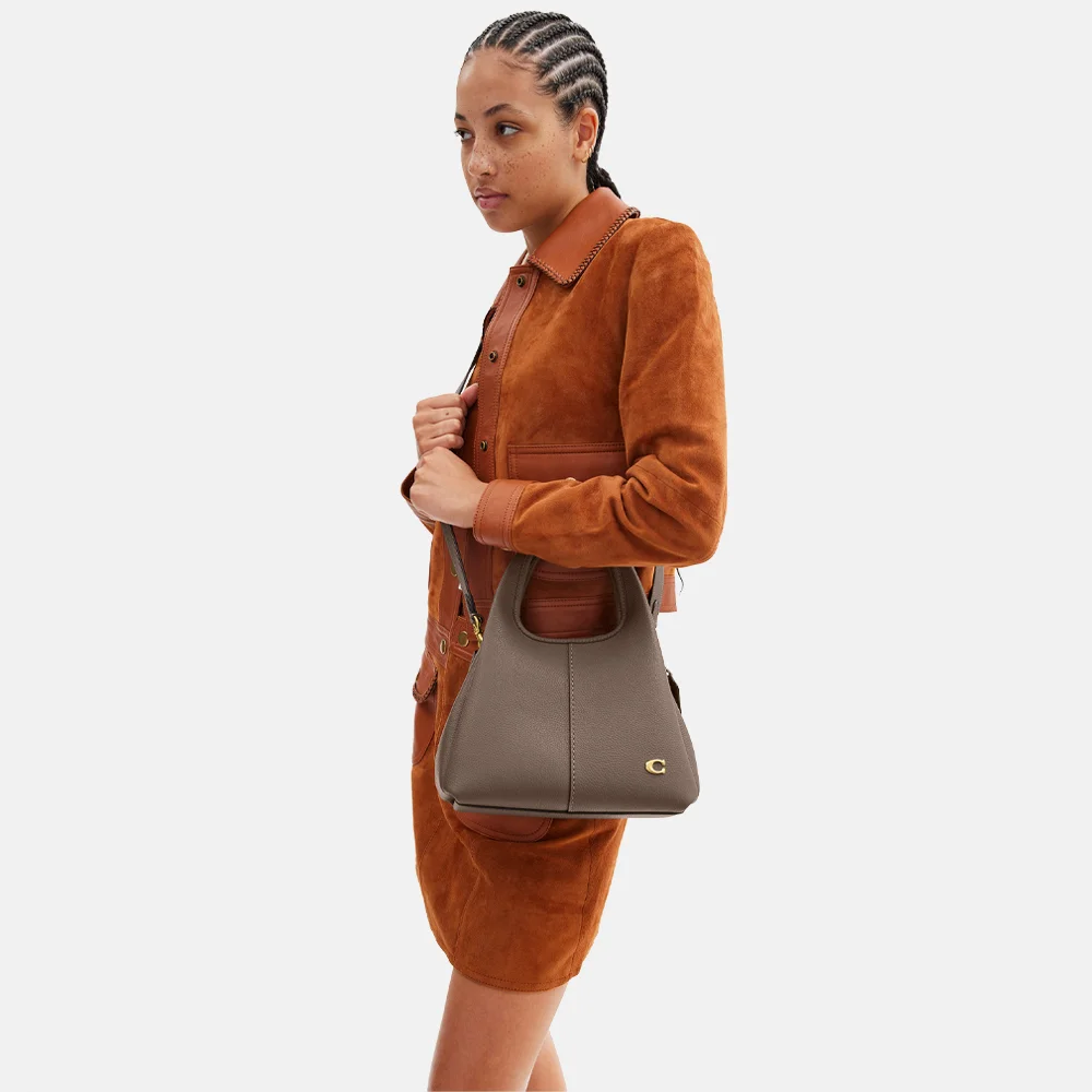 Coach Lana schoudertas S dark stone bij Duifhuizen