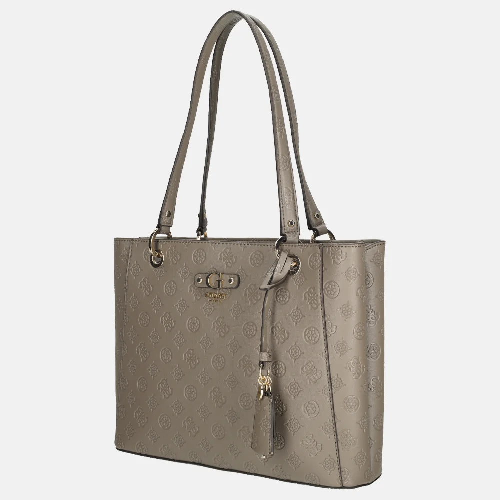 Guess shopper dark taupe bij Duifhuizen