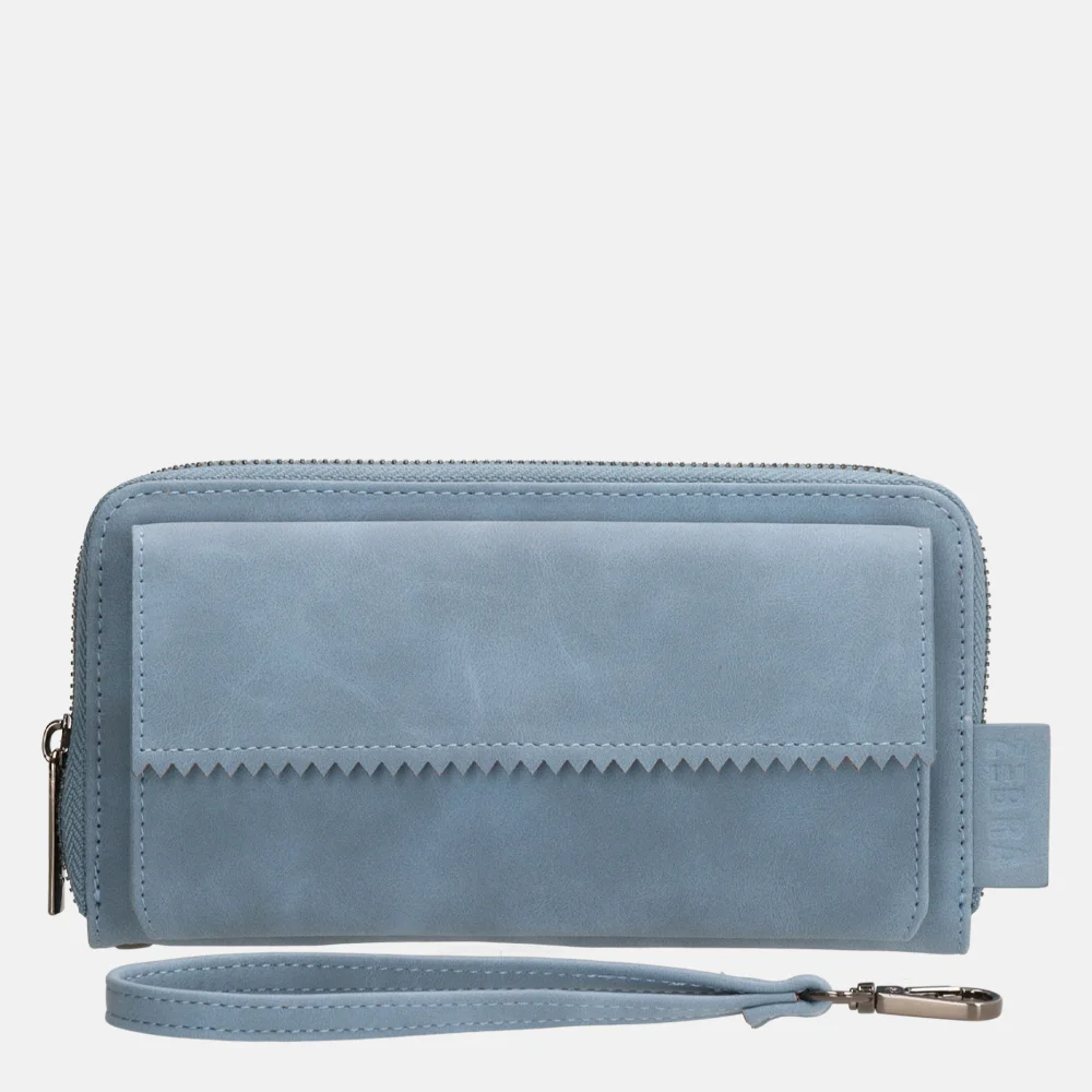 Zebra Trends portemonnee lichtblauw