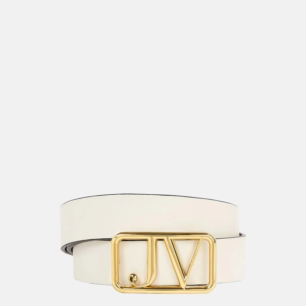 Josh V Leontien riem light ecru black bij Duifhuizen