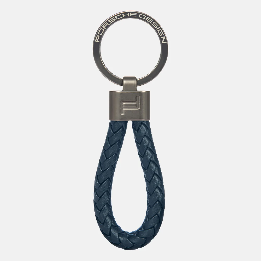Porsche Design sleutelhanger leer dark blue