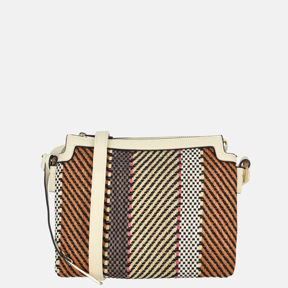 Bulaggi Sapphire crossbody tas creme bij Duifhuizen