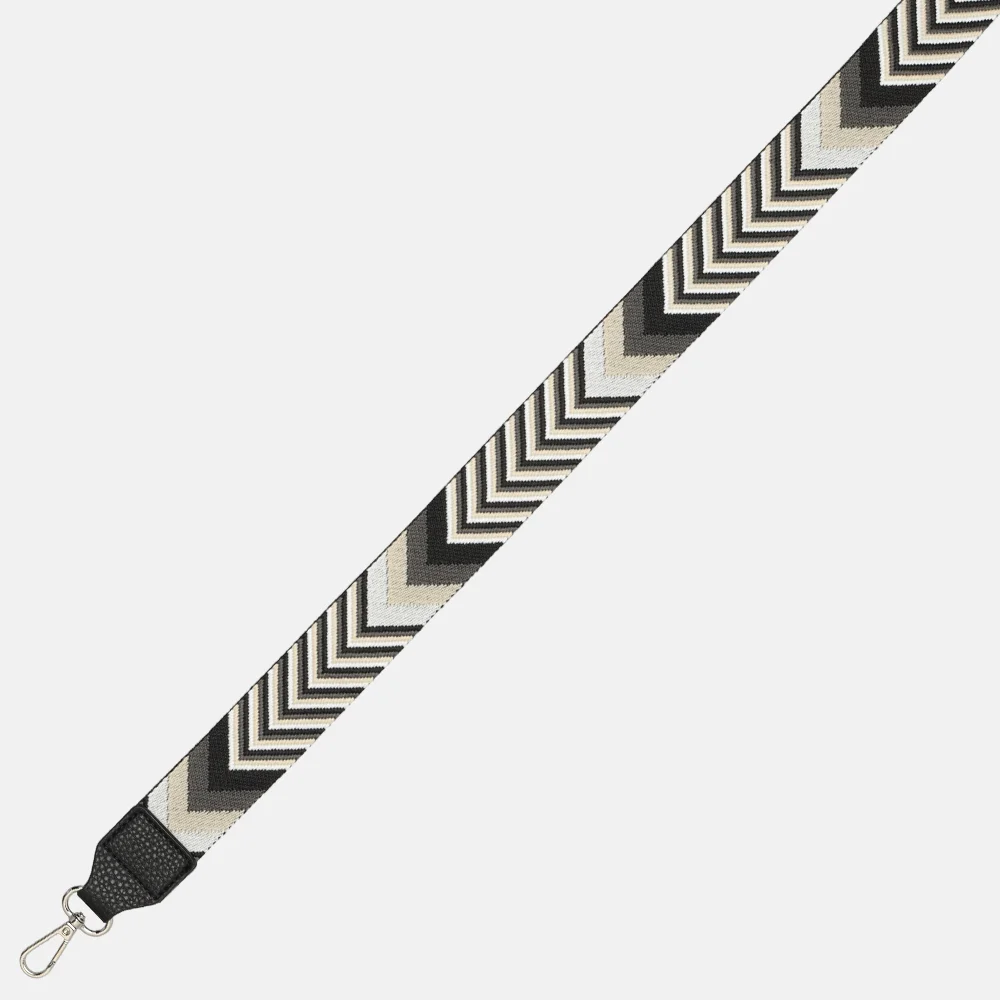 Flora & Co schoudertas black bij Duifhuizen