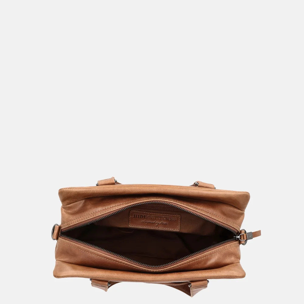 Hide & Stitches Porto handtas bruin bij Duifhuizen
