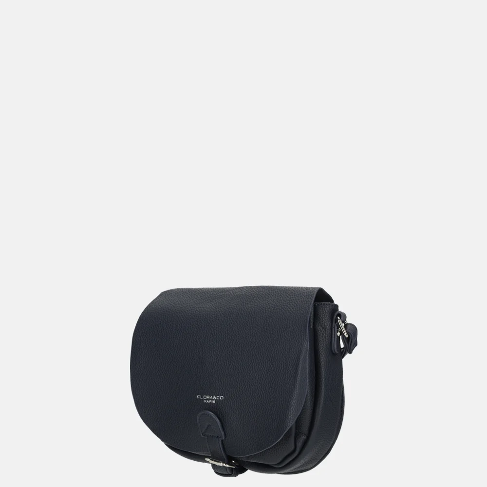 Flora & Co crossbody tas navy bij Duifhuizen