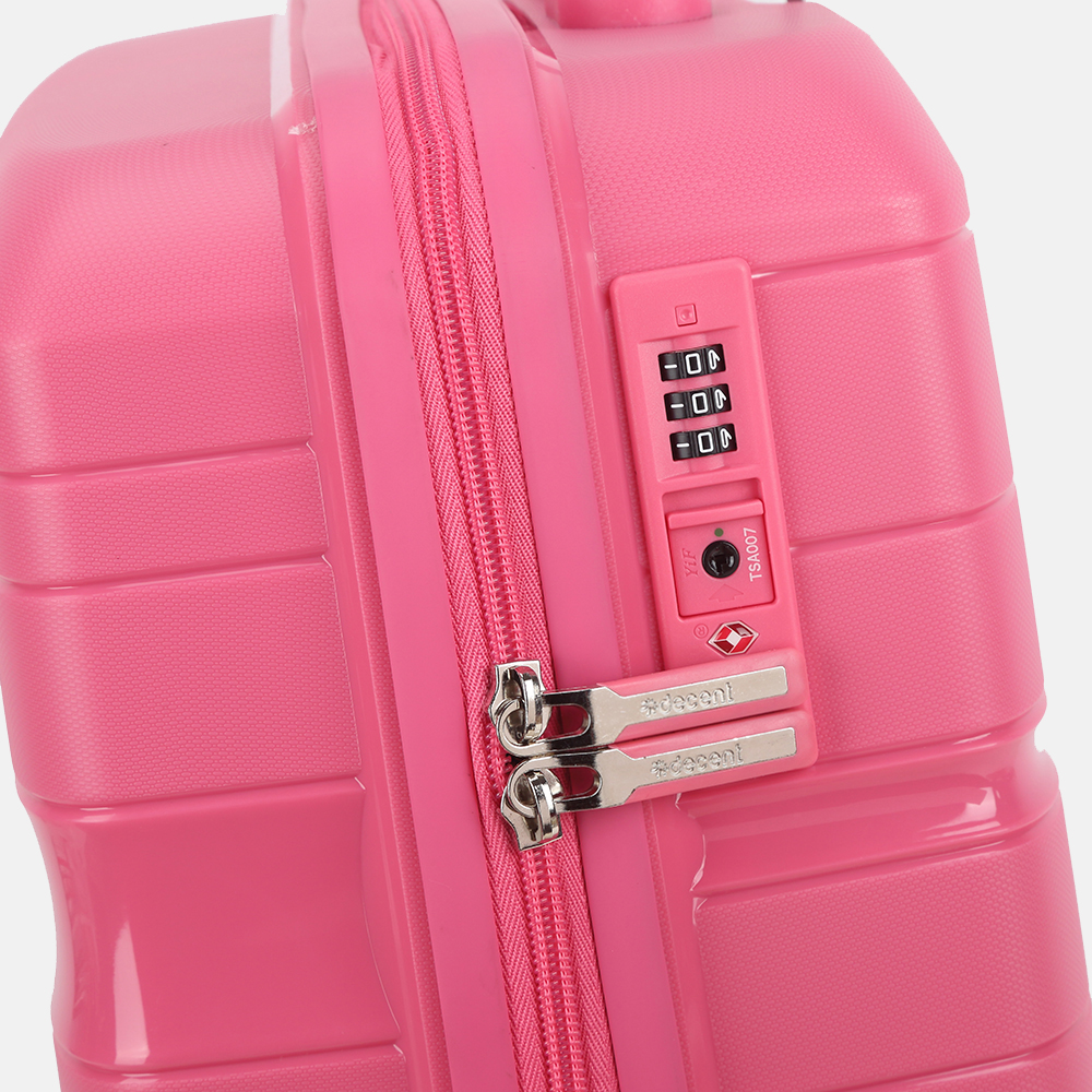 Decent One-City koffer 55 cm pink bij Duifhuizen