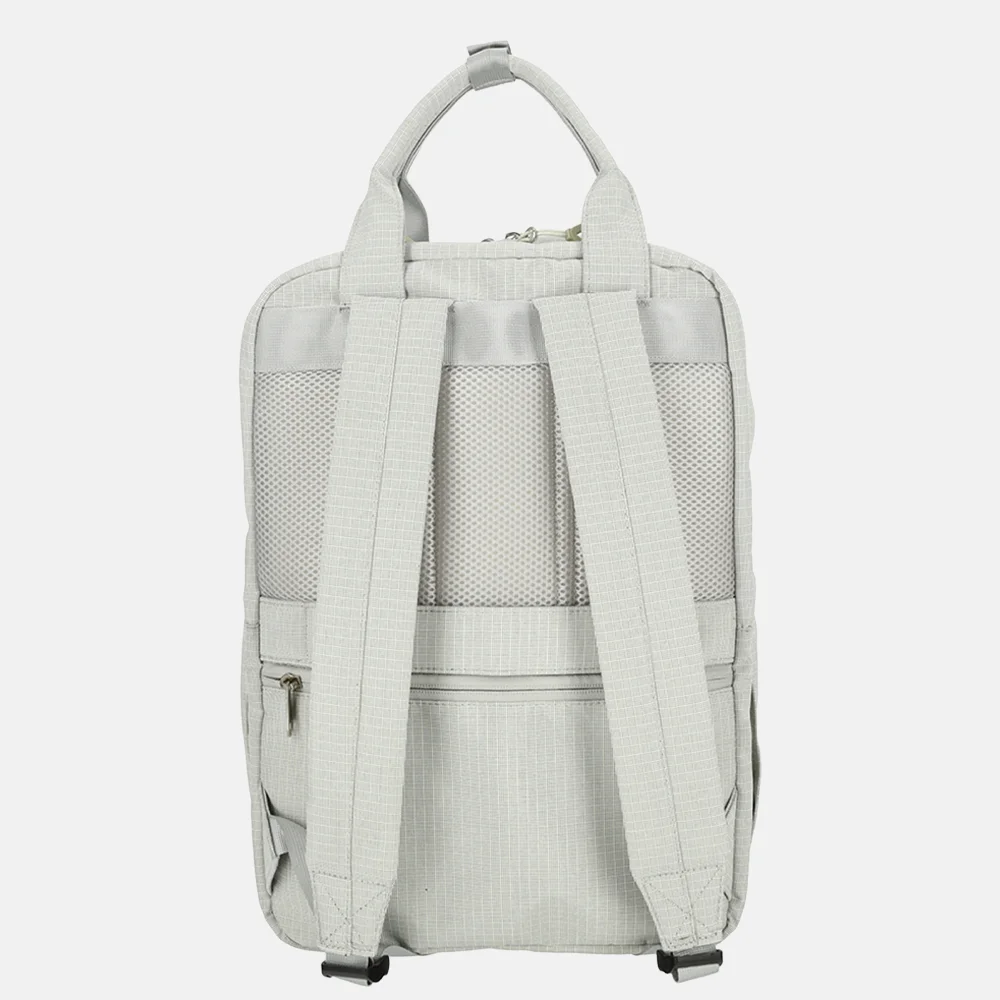 Enrico Benetti Luzern rugzak 2 vaks 17 inch beige bij Duifhuizen