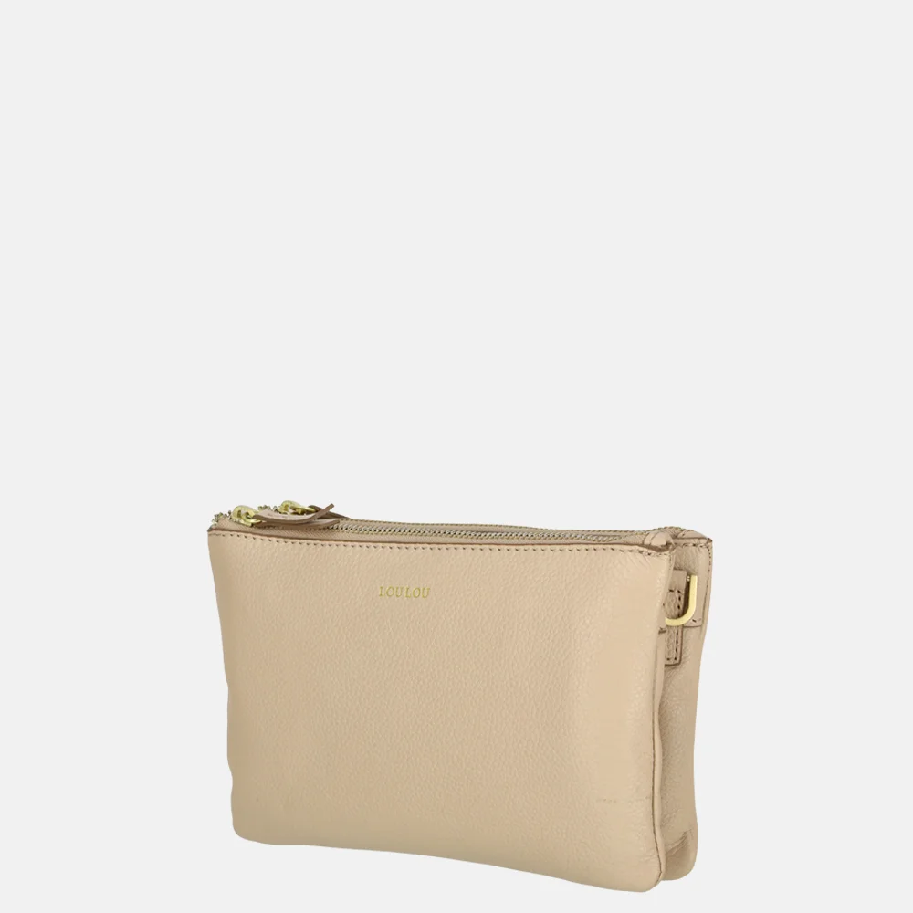 Loulou Essentiels Camille crossbody tas cashmere bij Duifhuizen