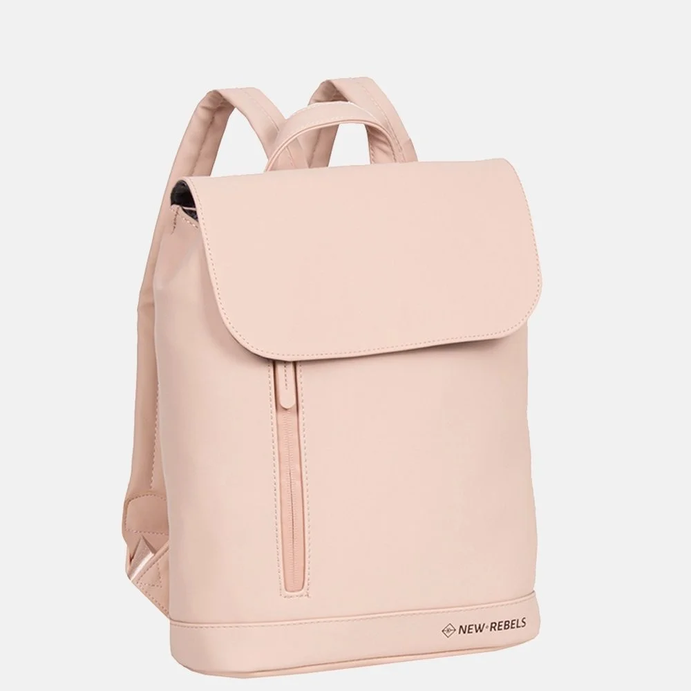 New Rebels Daley Flap rugzak soft pink bij Duifhuizen