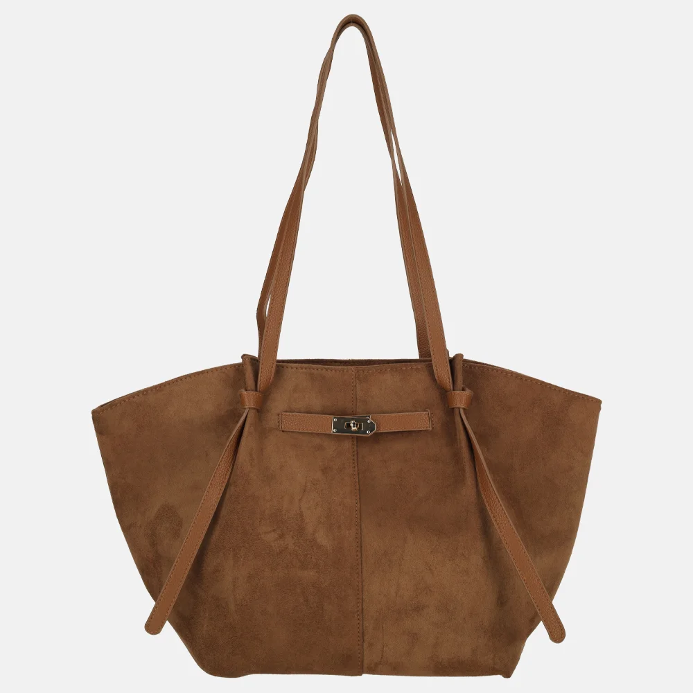 Firenze Suedine shopper L dark brown