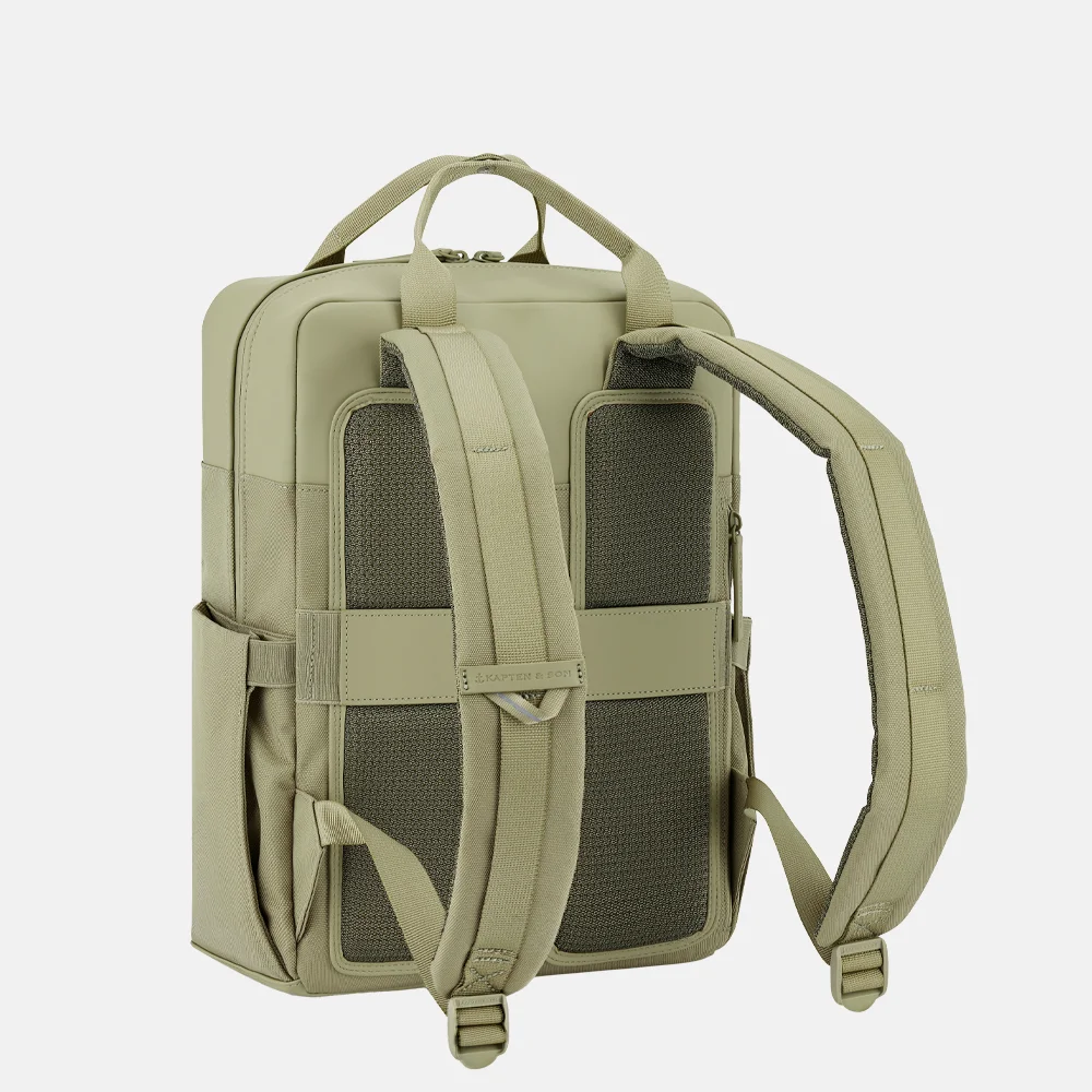 Kapten & Son Bergen Pro rugzak dusty pistachio bij Duifhuizen