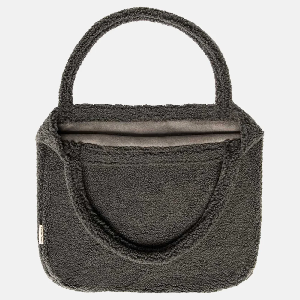 Studio Noos Teddy Mom-Bag shopper dark grey bij Duifhuizen