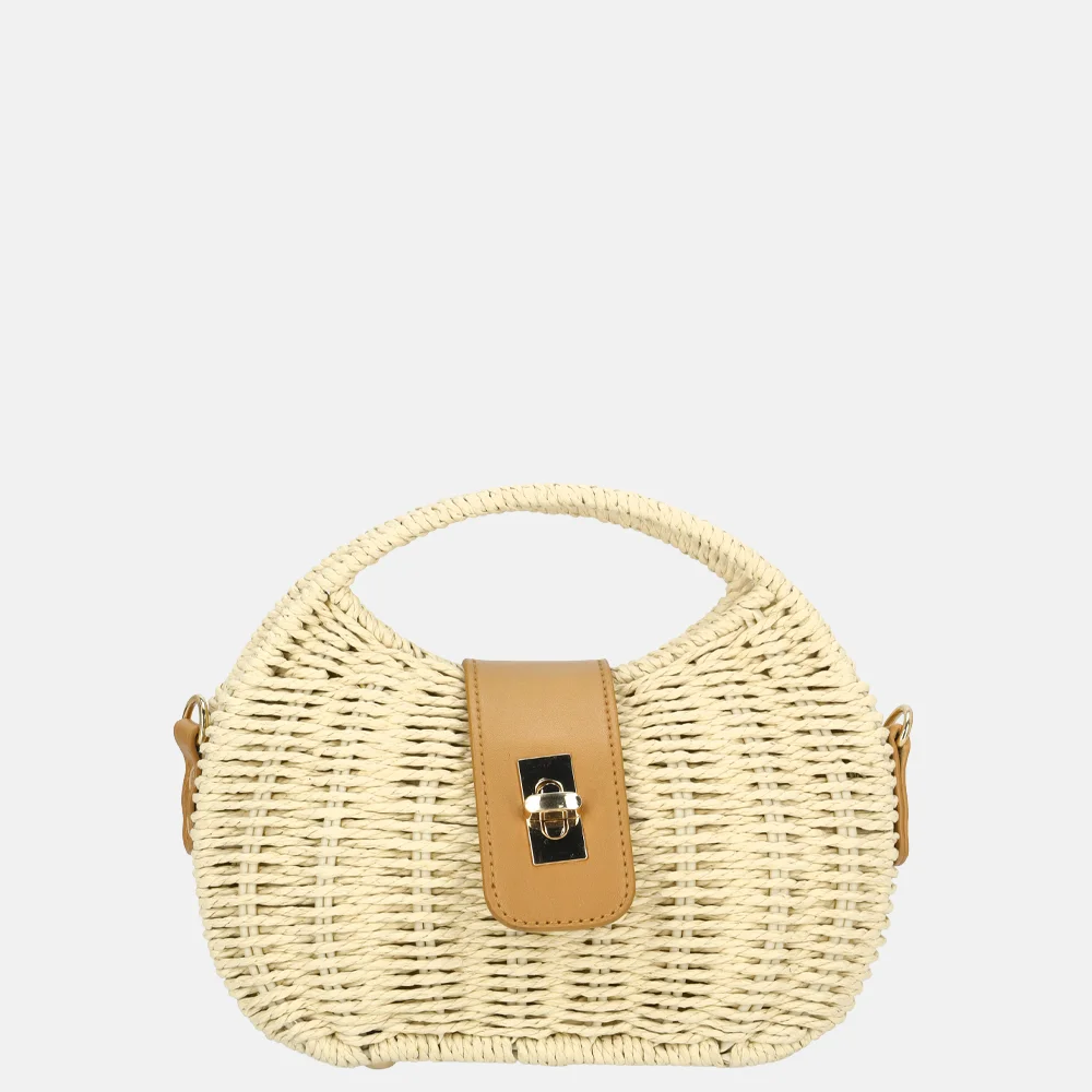 Firenze handtas riet beige bij Duifhuizen