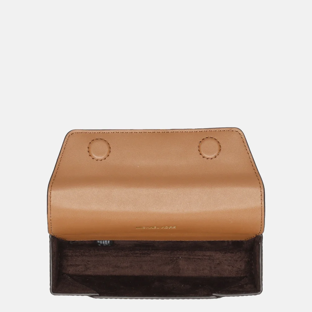 Michael Kors brillenkoker brown/luggage  bij Duifhuizen