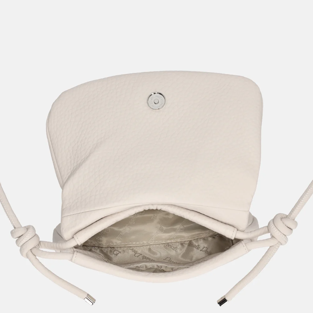 Daniele Donati crossbody tas light beige bij Duifhuizen
