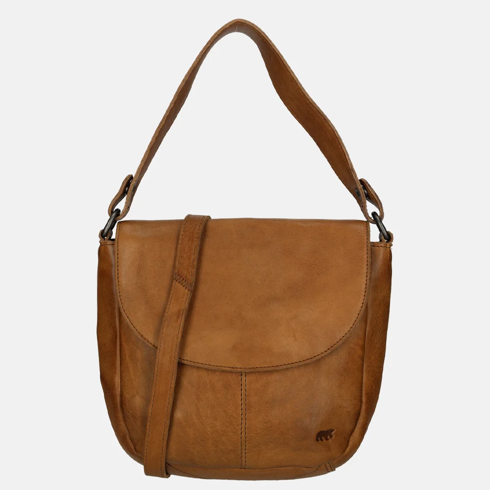 Bear Design schoudertas cognac bij Duifhuizen