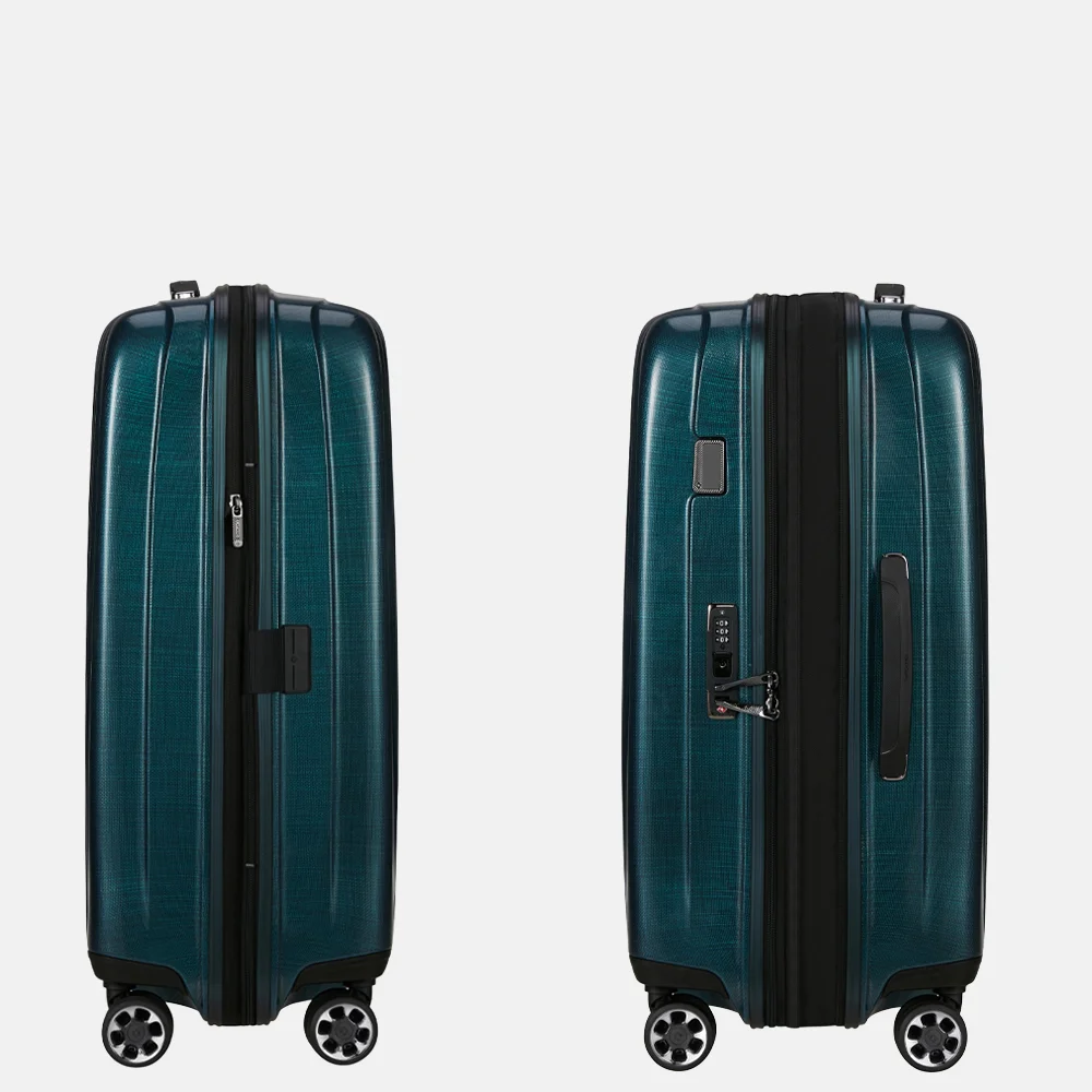 Samsonite Nexis Spinner Expendable reiskoffer 70 cm deep petrol bij Duifhuizen