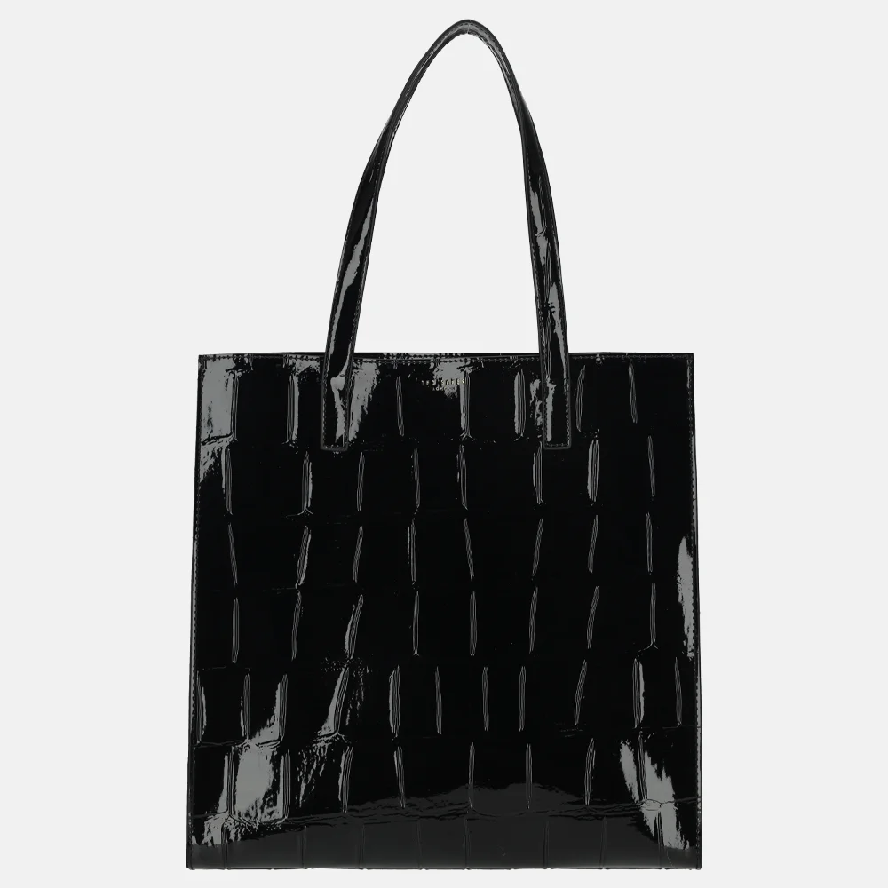 Ted Baker Vannda shopper croco black bij Duifhuizen