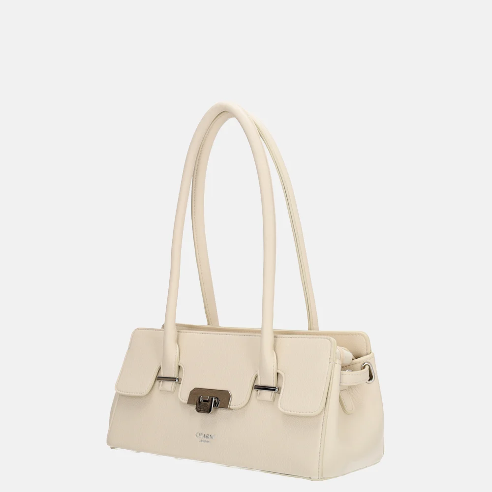 Charm London Soho schoudertas classic creme bij Duifhuizen