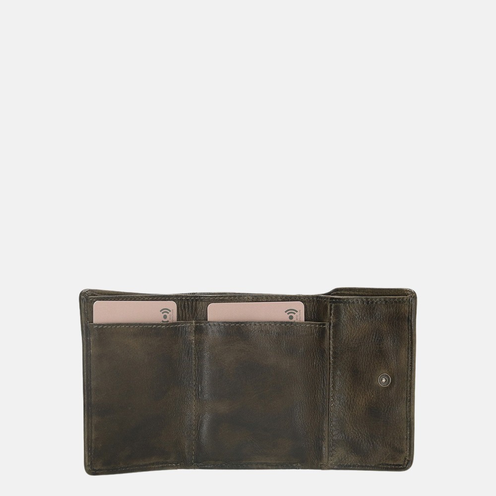 Old West Paint Rock portemonnee S olive bij Duifhuizen